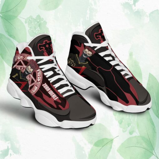Black Clover Zora Ideale Air Jordan 13 Sneakers Black Bull Custom Anime Shoes