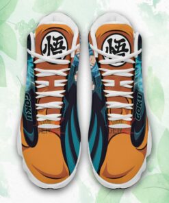 dragon ball sneakers goku super saiyan blue air jordan 13 sneakers custom anime shoes 2 uh46jn