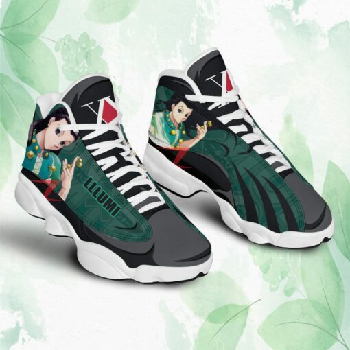 Hunter x Hunter Air Jordan 13 Sneakers Custom Illumi Zoldyck Anime Shoes