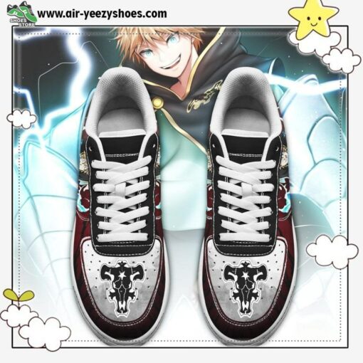 Luck Voltia Air Sneakers Black Bull Knight Black Clover Anime Shoes