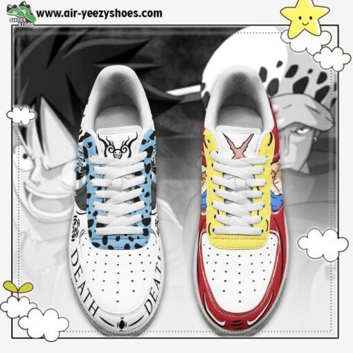Luffy And Law Air Sneakers Custom Anime One Piece Shoes