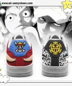 luffy and law air sneakers custom anime one piece shoes 3 tamdel