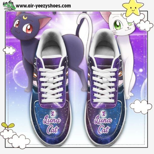 Luna Cat Air Sneakers Custom Anime Sailor Moon Shoes
