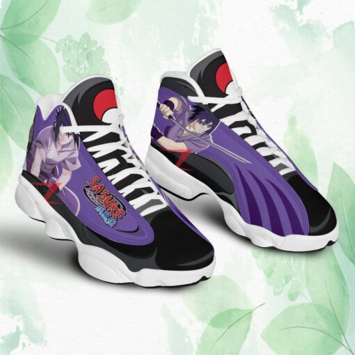 naruto uchiha sasuke air jordan 13 sneakers custom anime shoes 1 tteter