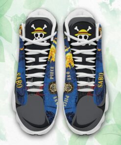one piece sabo air jordan 13 sneakers custom anime shoes 2 lg9bdi