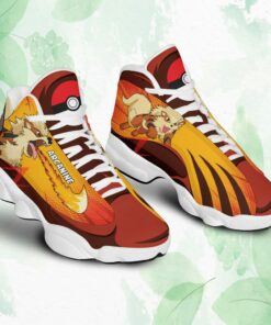 pokemon arcanine air jordan 13 sneakers custom anime shoes 1 wxobyo