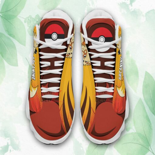 pokemon arcanine air jordan 13 sneakers custom anime shoes 2 pe4l4s