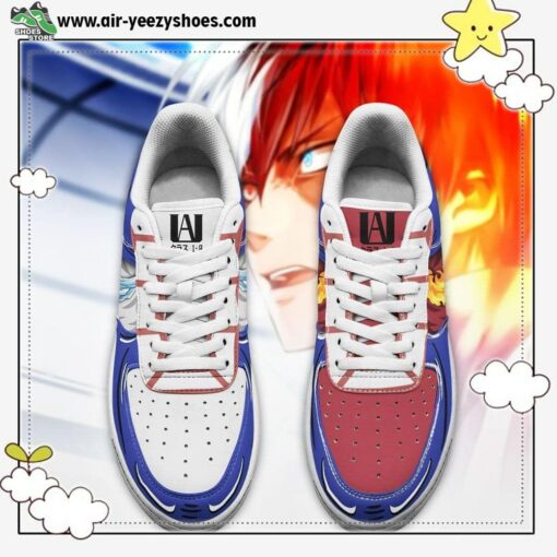 shoto todoroki ice and fire air sneakers custom anime my hero academia shoes 3 yxqkrh