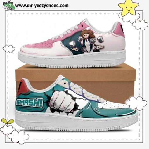 Uraraka And Deku Air Sneakers Custom Anime My Hero Academia Shoes