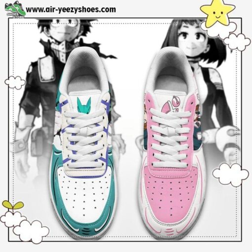 Uraraka And Deku Air Sneakers Custom Anime My Hero Academia Shoes