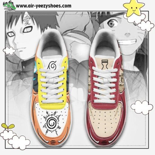 Uzumaki And Gaara Air Sneakers Custom Jutsu Anime Shoes