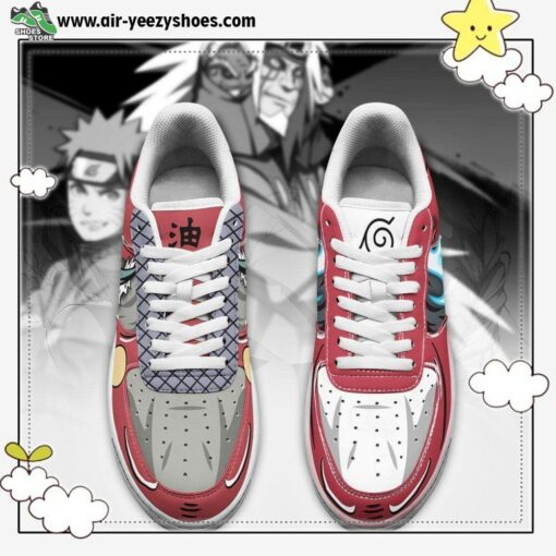 Uzumaki And Jiraiya Air Sneakers Custom Jutsu Naruto Anime Shoes