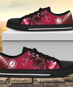 Alabama Crimson Tide Canvas Low Top Shoes