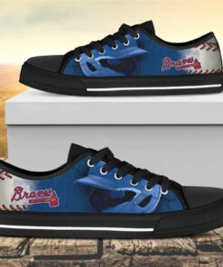 Atlanta Braves Canvas Low Top Shoes