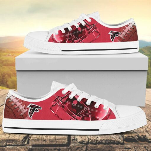 Atlanta Falcons Canvas Low Top Shoes