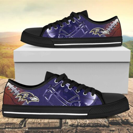 Baltimore Ravens Canvas Low Top Shoes