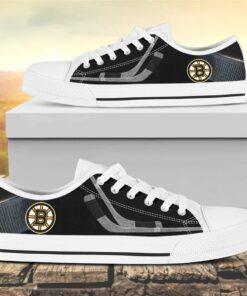 Boston Bruins Canvas Low Top Shoes