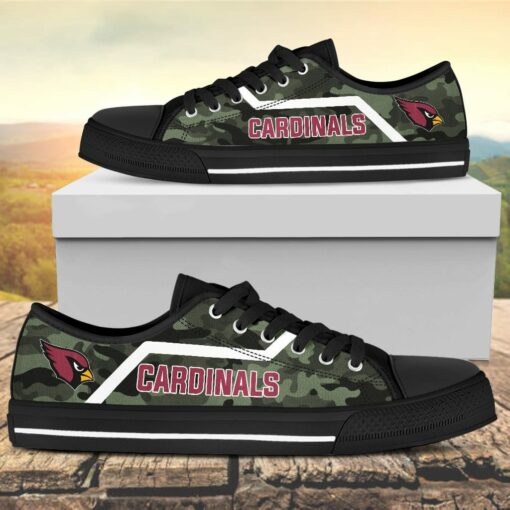 Camouflage Arizona Cardinals Canvas Low Top Shoes