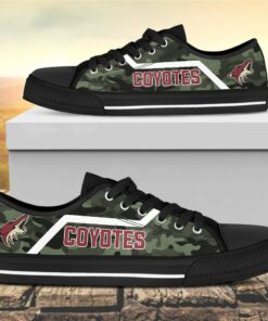 Camouflage Arizona Coyotes Canvas Low Top Shoes
