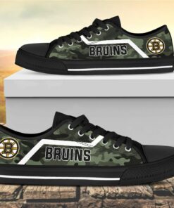 camouflage boston bruins canvas low top shoes 2 iqdfzl