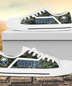 Camouflage Buffalo Sabres Canvas Low Top Shoes