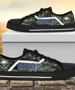 camouflage buffalo sabres canvas low top shoes 2 etosj4