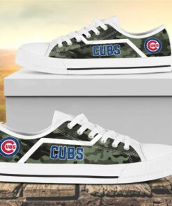 camouflage chicago cubs canvas low top shoes 1 ubnued
