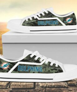 camouflage miami dolphins canvas low top shoes 1 kdacff
