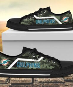 camouflage miami dolphins canvas low top shoes 2 vw4p26