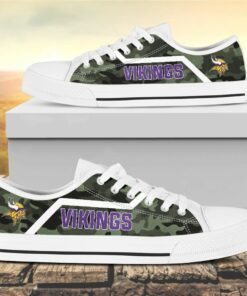 camouflage minnesota vikings canvas low top shoes 1 p74fxh