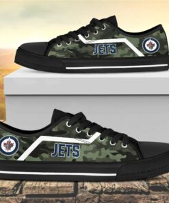 camouflage winnipeg jets canvas low top shoes 1 pwyowe