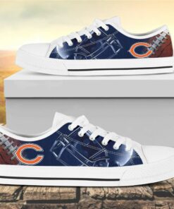 chicago bears canvas low top shoes 2 lmyaen