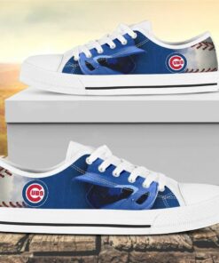 chicago cubs canvas low top shoes 2 igbfud