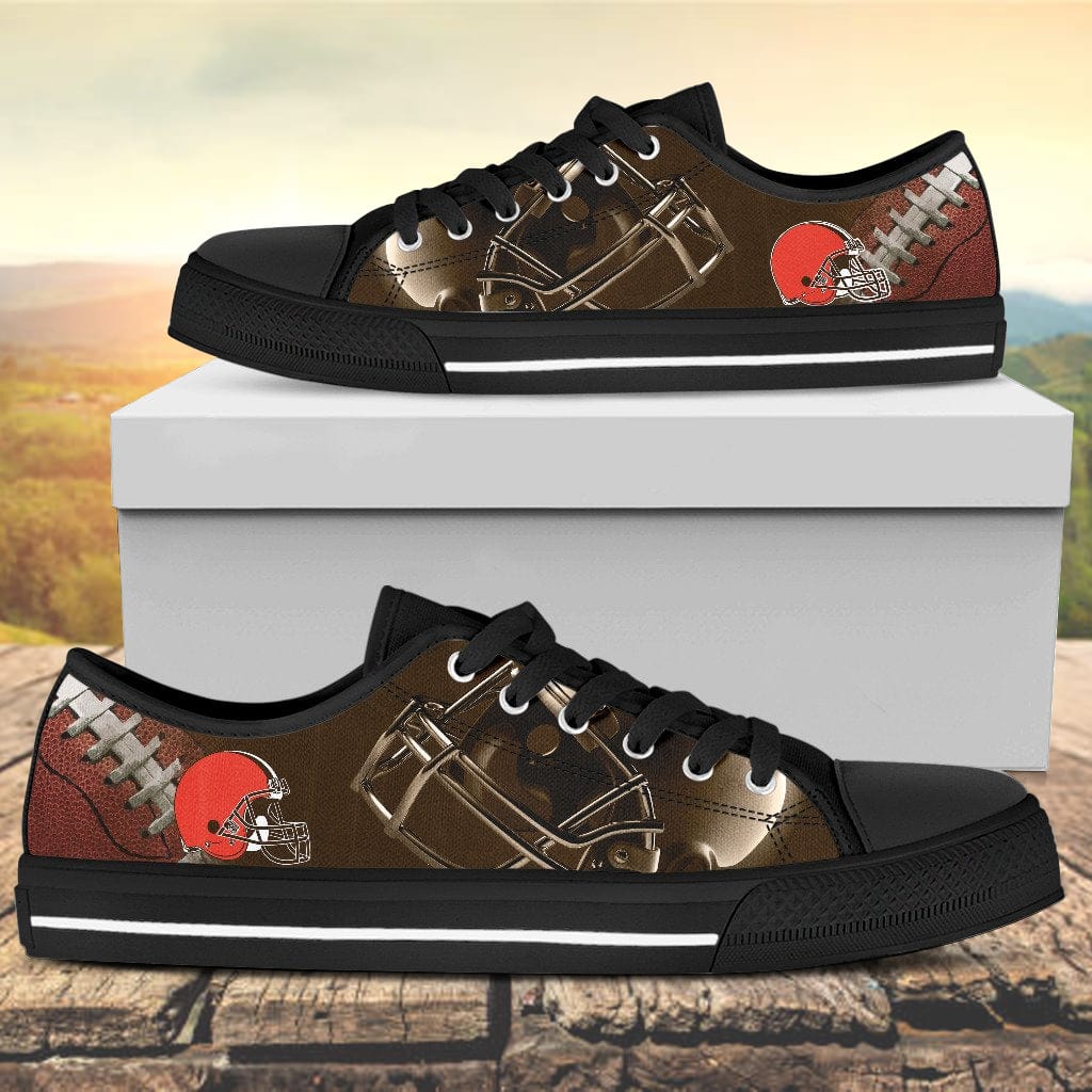 Cleveland Browns Canvas Low Top Shoes