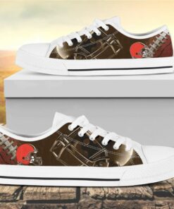 cleveland browns canvas low top shoes 2 hti0te