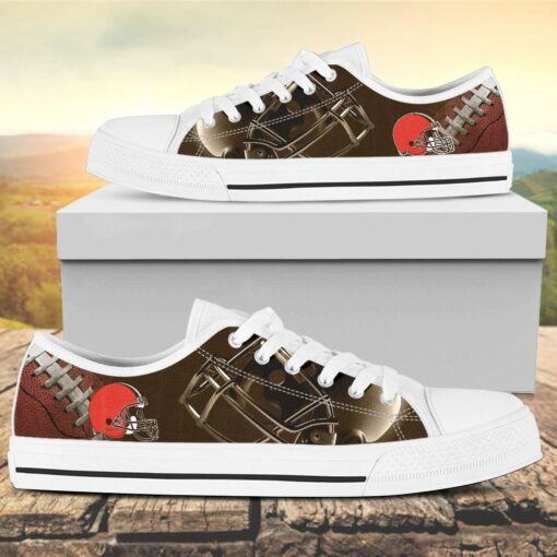 Cleveland Browns Canvas Low Top Shoes