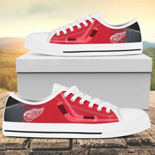 Detroit Red Wings Canvas Low Top Shoes
