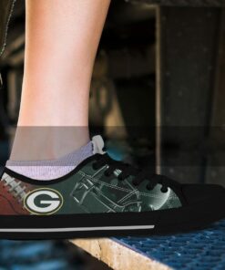 green bay packers canvas low top shoes 2 ujoaul