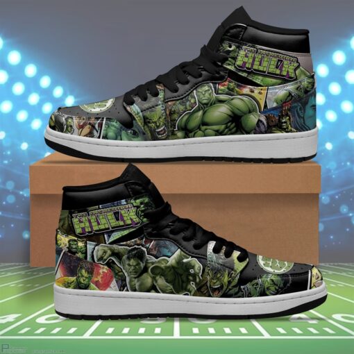 Hulk Jordan 1 High Sneaker Boots Super Heroes Sneakers