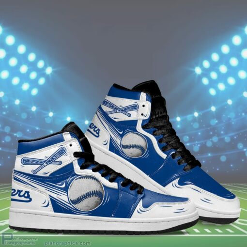 LA Dodgers Jordan 1 High Sneaker Boots For Fans Sneakers