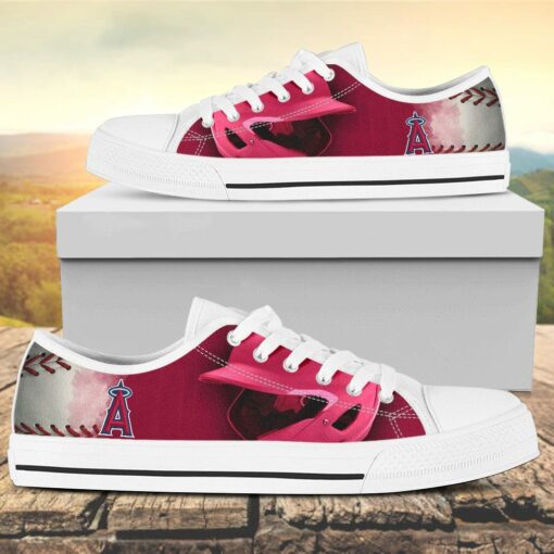 Los Angeles Angels Canvas Low Top Shoes