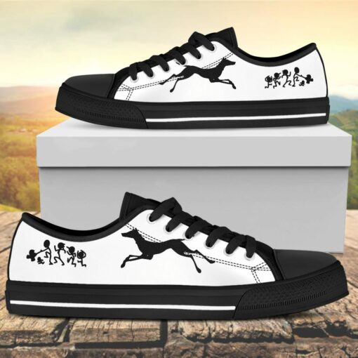My Doberman Ate Your Stick Family Canvas Low Top Shoes