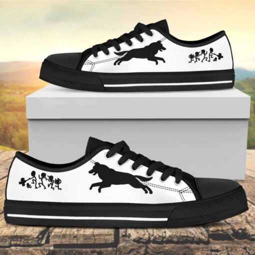 My Husky Ate Your Stick Family Canvas Low Top Shoes