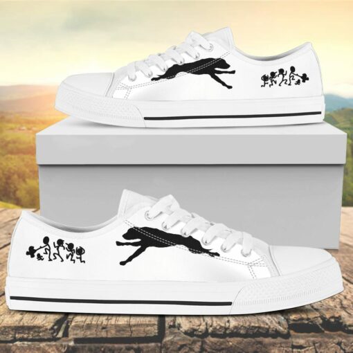 My Pitbull Ate Your Stick Family Canvas Low Top Shoes