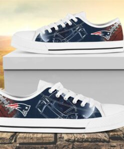 new england patriots canvas low top shoes 3 aaswnf