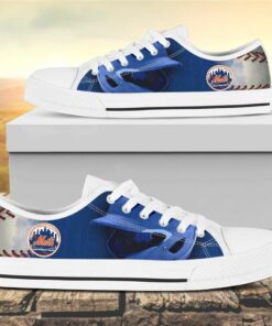 new york mets canvas low top shoes 3 vxe9sf