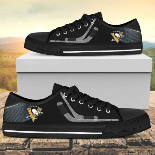 Pittsburgh Penguins Canvas Low Top Shoes