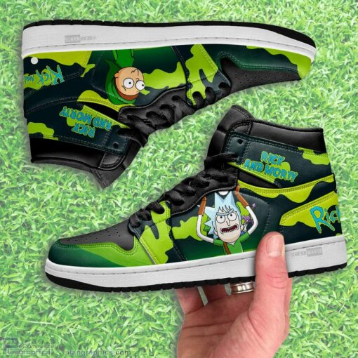 Rick and Morty Crossover Zelda Air Jordan 1 Highs Sneakers Custom Shoes