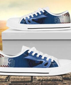 san diego padres canvas low top shoes 3 tjcujg