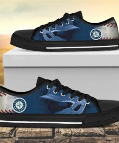 seattle mariners canvas low top shoes 2 iw1ujh